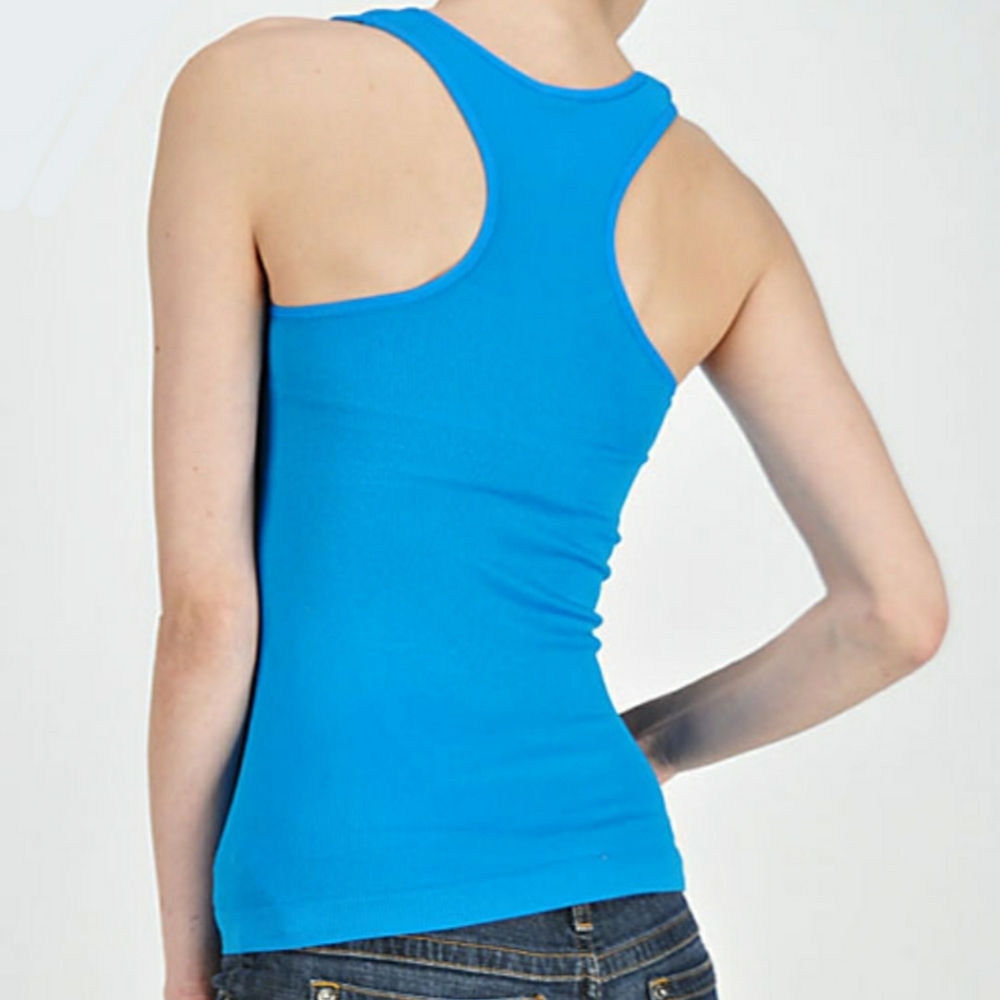 Ribbed Seamless Racerback Tank Top
